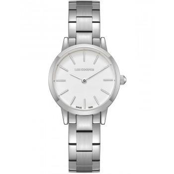 LEE COOPER Crystals - LC08098.320, Silver case with Metal Bracelet