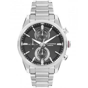 LEE COOPER  Men's  - LC07947.350 Silver case with Stainless Steel Bracelet