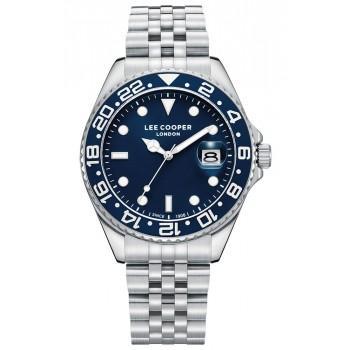 LEE COOPER Men's - LC08142.390, Silver case with Metal Bracelet