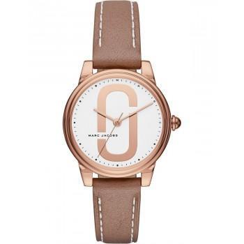 MARC JACOBS Corie - MJ1579, Rose Gold case with Brown Leather Strap