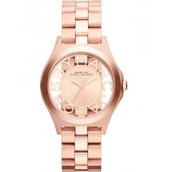 MARC BY MARC JACOBS Henry Skeleton  - MBM3293,  Rose Gold case with Stainless Steel Bracelet