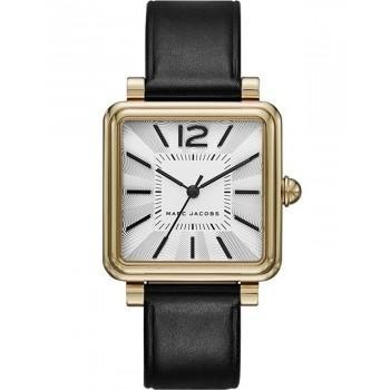 MARC JACOBS Vic - MJ1437, Gold case with Black Leather Strap
