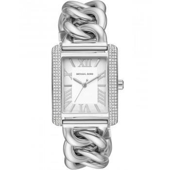 MICHAEL KORS Emery Crystals - MK7438,  Silver case with Stainless Steel Bracelet