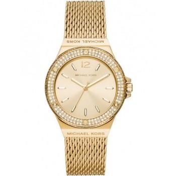 MICHAEL KORS Lennox Crystals - MK7335,  Gold case with Stainless Steel Bracelet