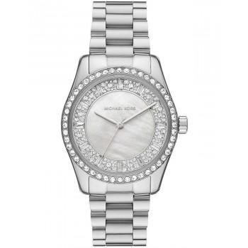 MICHAEL KORS Lexington Crystals - MK7445,  Silver case with Stainless Steel Bracelet
