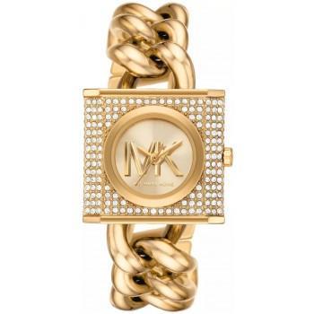 MICHAEL KORS MK Chain Lock Crystals - MK4711,  Gold case with Stainless Steel Bracelet