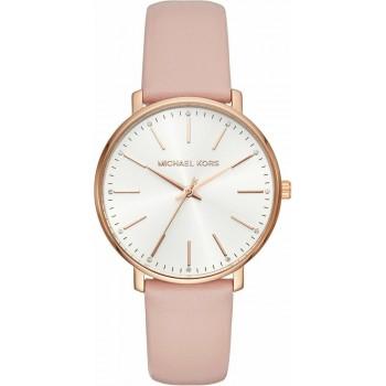 MICHAEL KORS Pyper Crystals - MK2741,  Rose Gold case with Pink Leather Strap