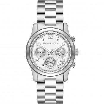 MICHAEL KORS Runway Chronograph - MK7325,  Silver case with Stainless Steel Bracelet