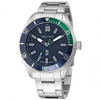 NAUTICA  N83 Finn World - NAPFWS502, Silver case with Stainless Steel Bracelet