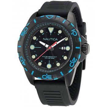 NAUTICA NSR - NAPNRS404  Black case with Black Rubber Strap 