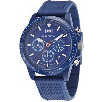 NAUTICA  One Eco Chronograph -  NAPNOF3S7, Blue case with Blue Rubber Strap