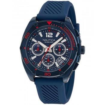 NAUTICA  Tin Can Bay Chronograph -  NAPTCS303, Blue case with Blue Rubber Strap