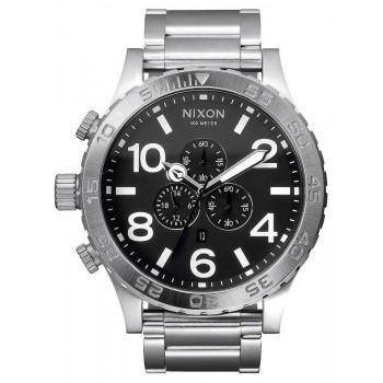 NIXON 51-30 Chrono - A083-000-00 , Silver case  with Stainless Steel Bracelet