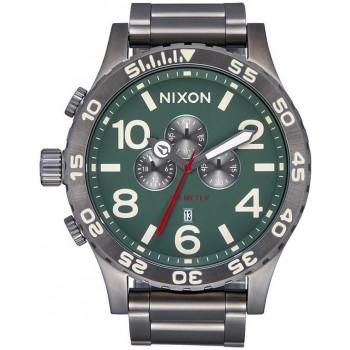 NIXON 51-30 Chrono - A1389-5157-00 , Anthracite case  with Stainless Steel Bracelet