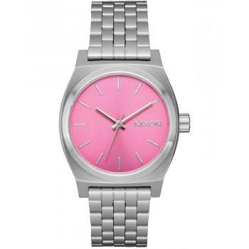 NIXON Time Teller Medium - A1130-2719-00 , Silver case  with Stainless Steel Bracelet
