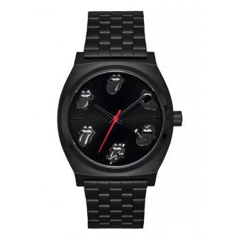 NIXON Rolling Stones Time Teller  - A1356-001-00,  Black case  with Stainless Steel Bracelet