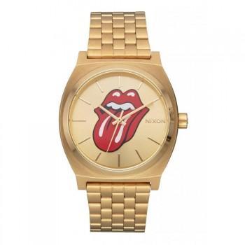 NIXON Rolling Stones Time Teller  - A1356-509-00,  Gold case  with Stainless Steel Bracelet