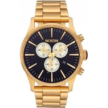 NIXON Sentry Chronograph - A386-2033-00  Gold case  with Stainless Steel Bracelet