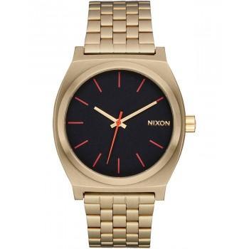 NIXON Time Teller - A045-5164-00,  Gold case  with Stainless Steel Bracelet