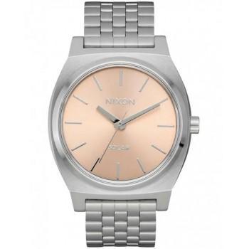 NIXON Time Teller Solar - A1369-5332-00  Silver case  with Stainless Steel Bracelet