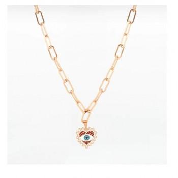 OOZOO Κολιέ από Ανοξείδωτο ατσάλι Rose Gold SN-2020