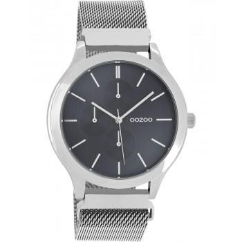 OOZOO Q3 - C10686, Silver case with Stainless Steel Bracelet
