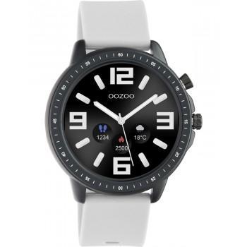OOZOO Smartwatch -  Q00328,  Black case with Grey Rubber Strap 