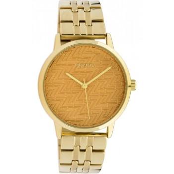 OOZOO Timepieces - C10557, Gold case with Stainless Steel Bracelet