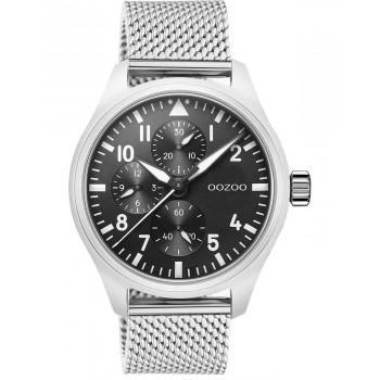 OOZOO Timepieces - C10958, Silver case with Stainless Steel Bracelet