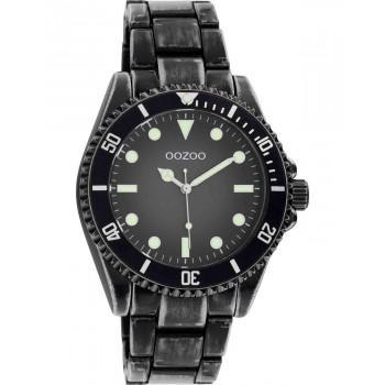 OOZOO Timepieces - C11014, Black case with Stainless Steel Bracelet