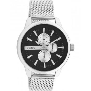 OOZOO Timepieces - C11016, Silver case with Stainless Steel Bracelet