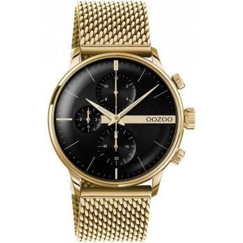 OOZOO Timepieces - C11102, Gold case with Stainless Steel Bracelet