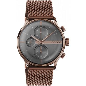 OOZOO Timepieces - C11103, Brown case with Stainless Steel Bracelet