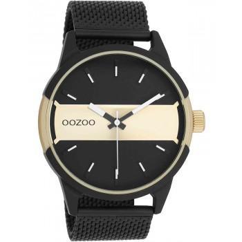 OOZOO Timepieces - C11108, Black case with Stainless Steel Bracelet
