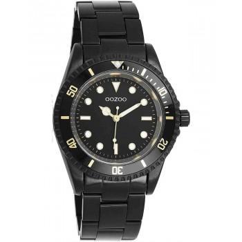 OOZOO Timepieces - C11149, Black case with Stainless Steel Bracelet