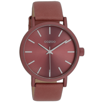 OOZOO Timepieces - C11195, Brown case with Brown Leather Strap 