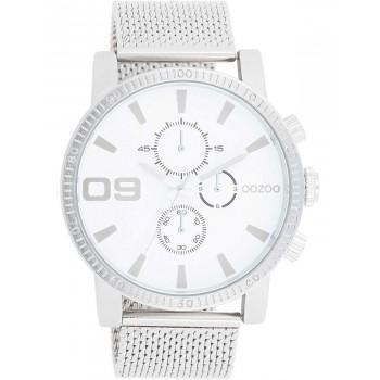 OOZOO Timepieces - C11213, Silver case with Metal Bracelet
