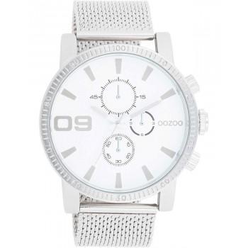 OOZOO Timepieces - C11213, Silver case with Stainless Steel Bracelet