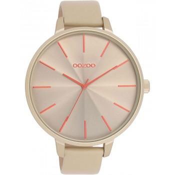 OOZOO Timepieces - C11251, Beige case with Beige Leather Strap 
