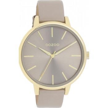 OOZOO Timepieces - C11291, Gold case with Beige Leather Strap 
