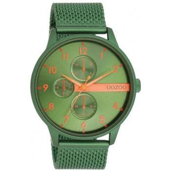 OOZOO Timepieces - C11303, Green case with Stainless Steel Bracelet