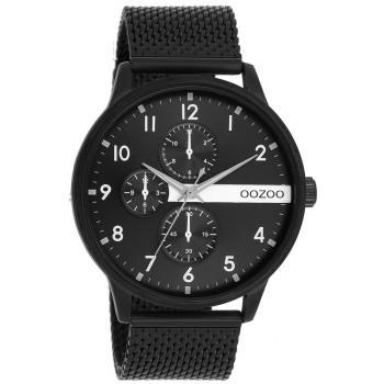 OOZOO Timepieces - C11304, Black case with Stainless Steel Bracelet