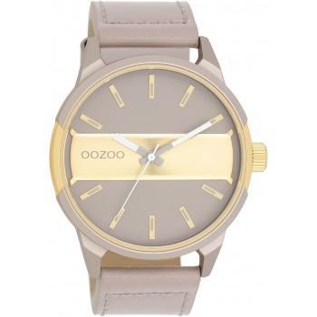 OOZOO Timepieces - C11317, Grey case with Grey Leather Strap 