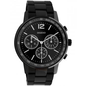 OOZOO Timepieces - C10853, Black case with Stainless Steel Bracelet