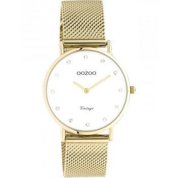 OOZOO Vintage - C20241,  Gold case with Stainless Steel Bracelet