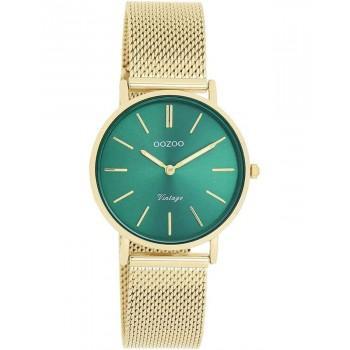 OOZOO Vintage - C20296, Gold case with Stainless Steel Bracelet