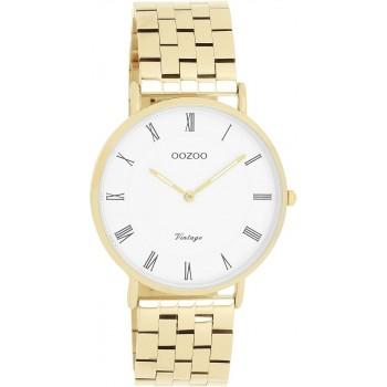 OOZOO Vintage - C20369, Gold case with Stainless Steel Bracelet
