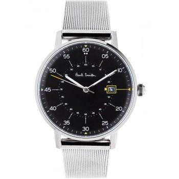 PAUL SMITH Gauge - P10131,  Silver case with Stainless Steel Bracelet