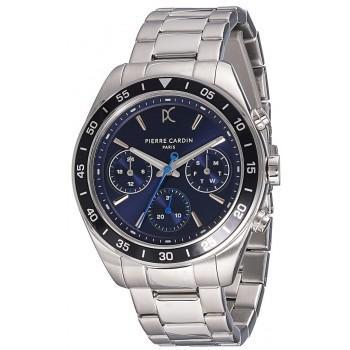 PIERRE CARDIN Nation - CF.1004.MS.1,  Silver case with Stainless Steel Bracelet