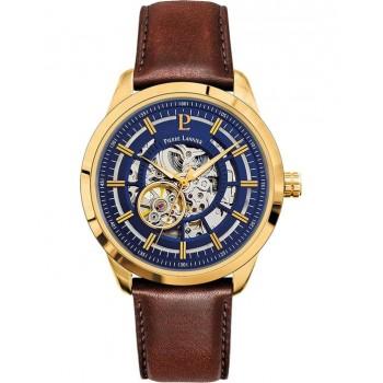 PIERRE LANNIER Gents Automatic - 326C064  Gold case with Brown Leather strap